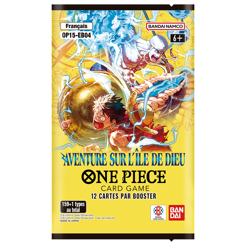 One Piece – Display 24 Boosters Aventure sur l'Île de Dieu – OP15 – Français