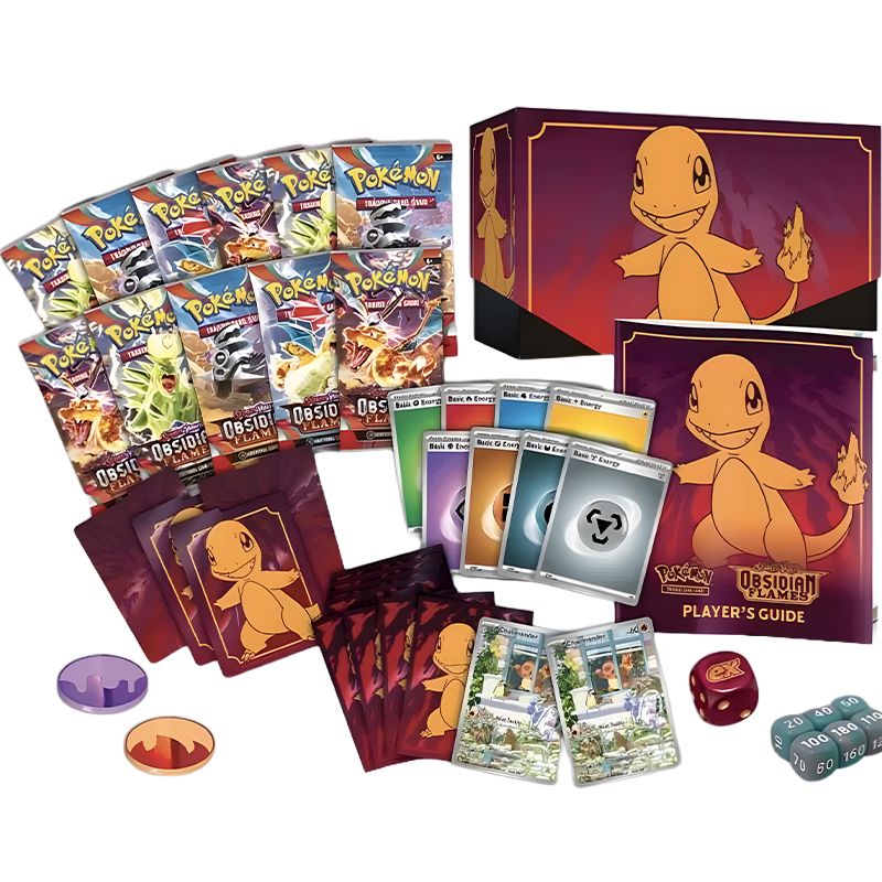Pokémon – Coffret Dresseur d'Élite Flammes Obsidiennes – EV03 – Salamèche – Français
