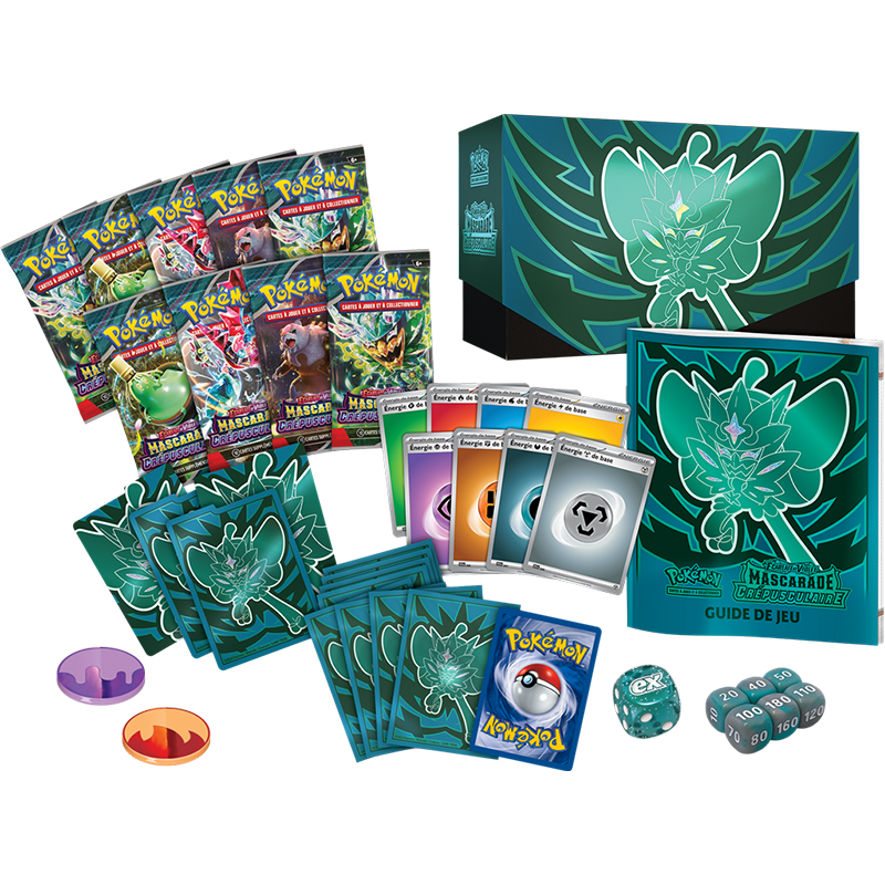 Pokémon – Coffret Dresseur Élite de Mascarade Crépusculaire - EV06 – Ogerpon - Français