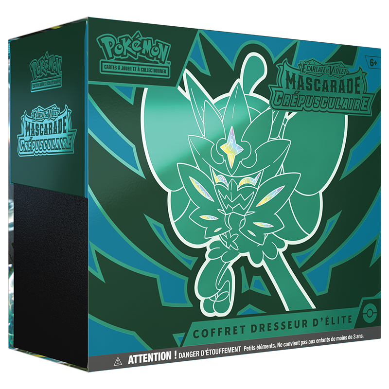 Pokémon – Coffret Dresseur Élite de Mascarade Crépusculaire - EV06 – Ogerpon - Français