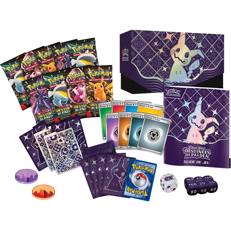 Pokémon – Coffret Dresseur Élite de Destinées de Paldéa - EV4.5 – Mimiqui - Français
