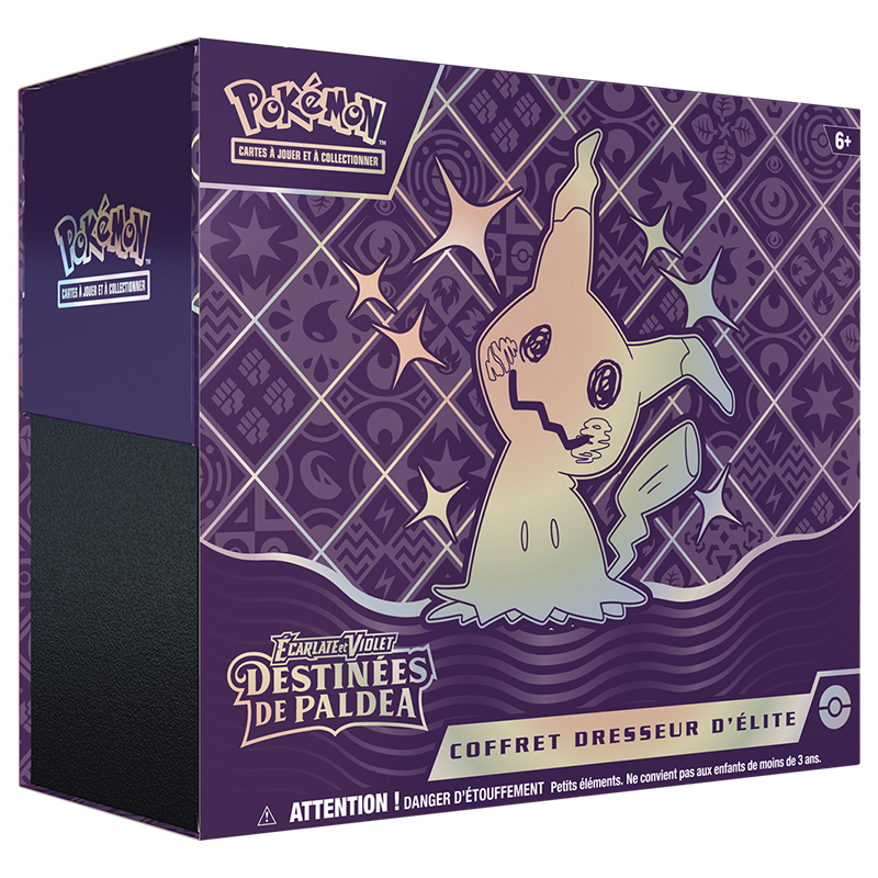 Pokémon – Coffret Dresseur Élite de Destinées de Paldéa - EV4.5 – Mimiqui - Français
