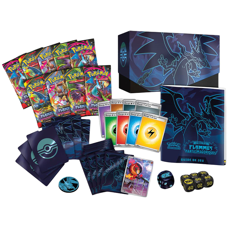 Pokémon – Coffret Dresseur Élite de Flammes Fantasmagoriques - ME02 - Français