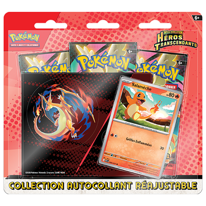 Pokémon – Tripack Salamèche de Héros Transcendants - ME2.5 - Français
