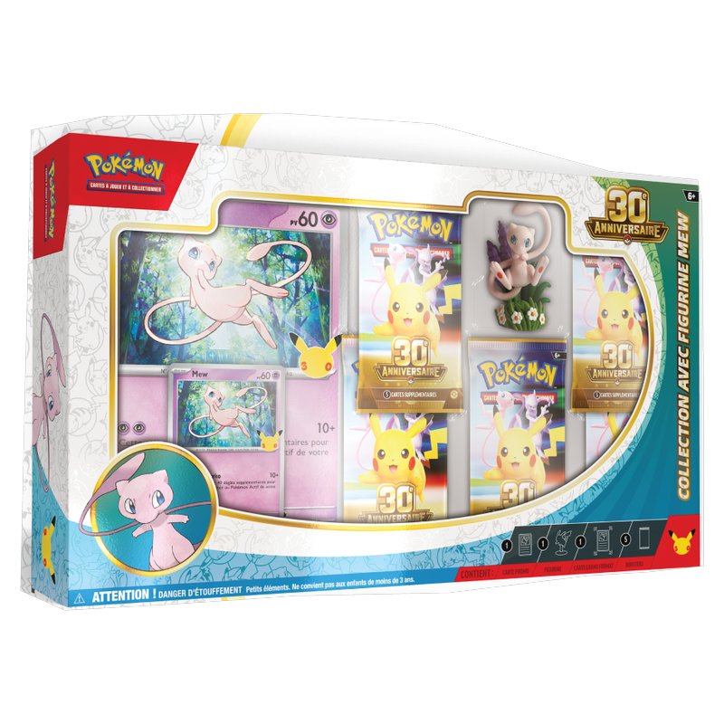 Pokémon – Collection avec Figurine Célébration 30 Ans – Mew – Français