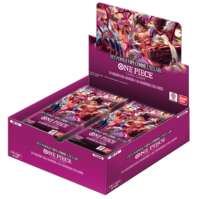 One Piece - Display OP11 – Des Points Vifs comme l'Éclair - Boîte de 24 Boosters Français