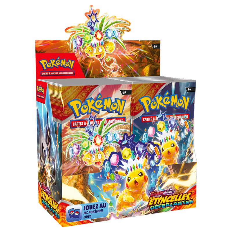Pokémon – Display 36 Boosters Étincelles Déferlantes – EV08 – Français