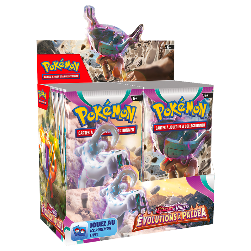 Pokémon – Display 36 Boosters Évolutions à Paldea – EV02 – Français