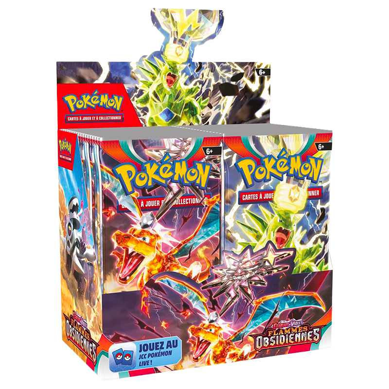 Pokémon – Display 36 Boosters Flammes Obsidiennes – EV03 – Français