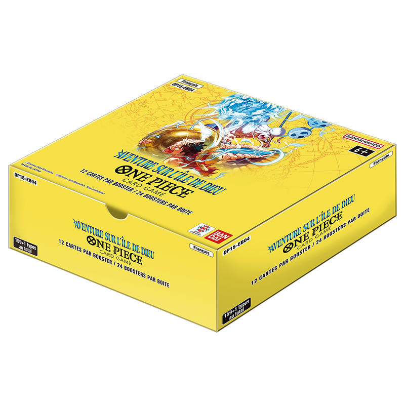 One Piece – Display 24 Boosters Aventure sur l'Île de Dieu – OP15 – Français