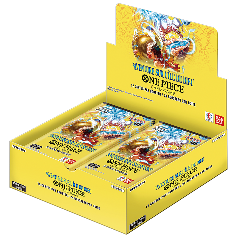One Piece – Display 24 Boosters Aventure sur l'Île de Dieu – OP15 – Français