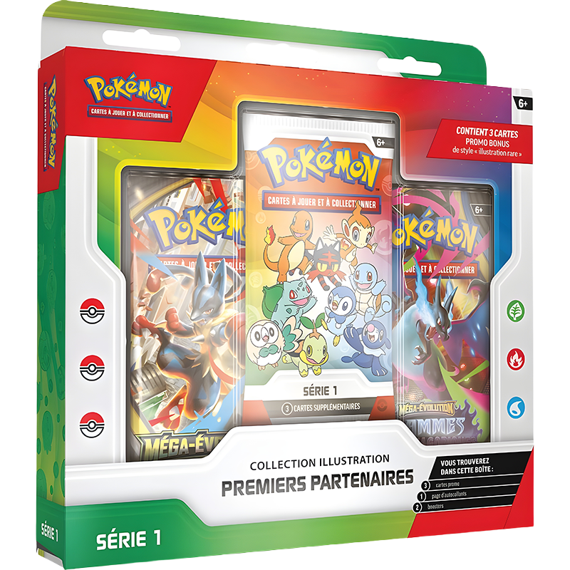 Pokémon – Coffret Collection Illustration Premiers Partenaires – Série 1 – Français