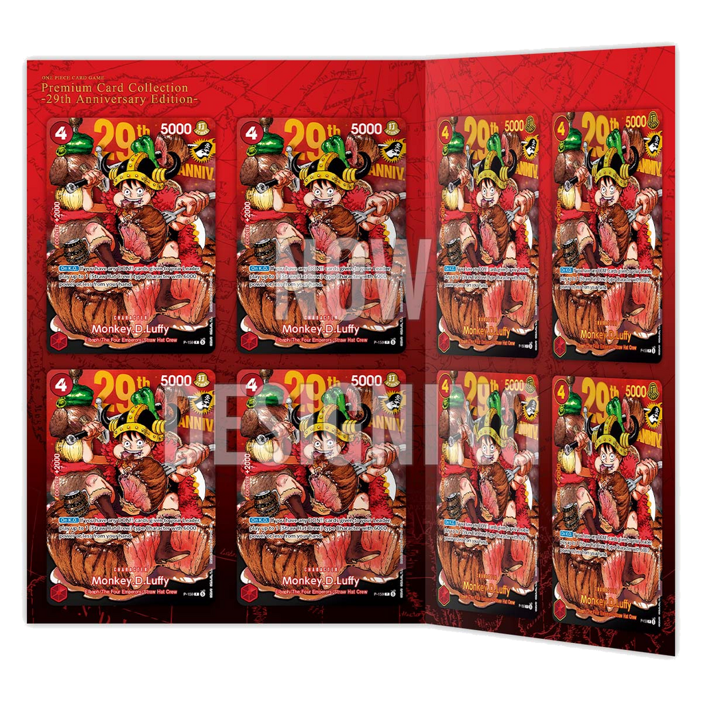 One Piece Premium Card Collection 29ᵉ Anniversaire — cartes promo