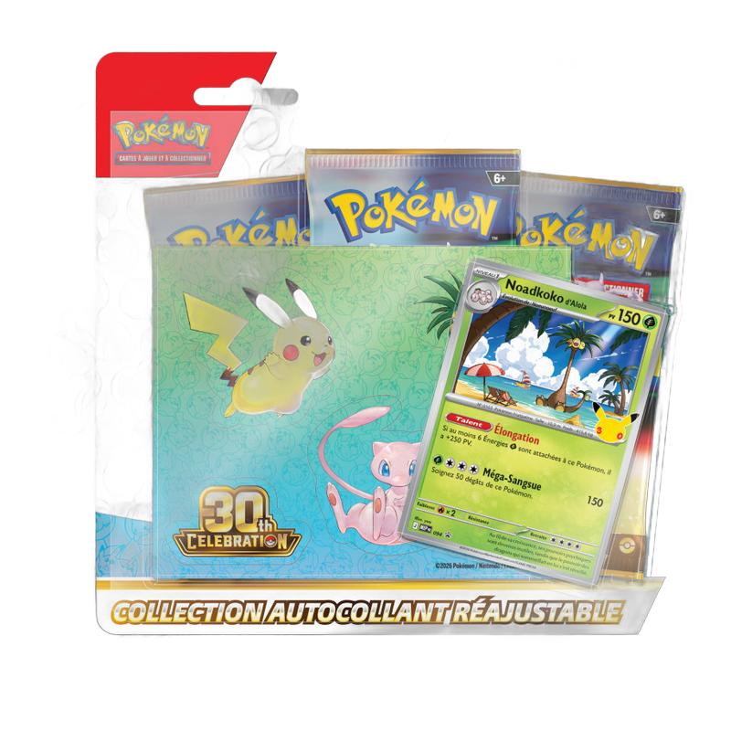 Pokémon – Tripack Célébration 30 Ans – Noadkoko d'Alola – Français